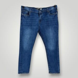 Cultura Jeans Mens Size 47x31 Blue Straight Fit Stretch Denim Medium Wash Casual